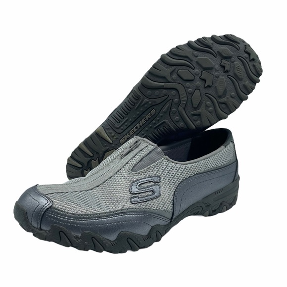 skechers ladies silver shoes